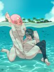  2_girls 2girls adult age_difference ahegao barefoot black_eyes black_hair boruto:_naruto_next_generations breasts completely_nude drowning female_only finger_fuck fingering fingering_partner fingering_pussy glasses gomiqo green_eyes incest kneel legwear lesbian_sex mother_&amp;_daughter naruto naruto_(series) nipples nude ocean older_female one_leg_up one_thighhigh outside partially_submerged pink_hair pussy sakura_haruno sarada_uchiha sea sex single_thighhigh sitting spread_legs stirrup_legwear submerged teen toeless_legwear underwater underwater_sex vaginal_sex water younger_female yuri 