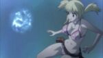 2_girls 2girls animated ass bare_shoulders barefoot beaten big_breasts bikini black_hair blonde_hair bouncing_breasts breasts cleavage defeat earrings fairy_tail female female_focus female_only huge_breasts injury jewelry large_filesize long_hair looking_back lucy_heartfilia magic minerva_orland minerva_orlando multiple_girls navel pain ryona screaming screencap shiny sideboob swimsuit talking tattoo third-party_edit twin_tails underboob underwater violence water