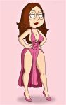  breasts dress erect_nipples_under_clothes family_guy glasses meg_griffin thighs 