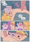  1boy 2_girls blonde_hair breasts canon_couple comic couple dezz eclipsa_butterfly kissing marco_diaz nipples nude nude_female nude_male penis_in_pussy pussy queen&#039;s_night_out sex star_butterfly star_vs_the_forces_of_evil tongue tongue_out vaginal vaginal_penetration vaginal_sex 
