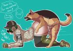  absurd_res all_fours animal_genitalia beastiality big_ass canine canine_penis cum cum_inside dat_ass doggy_position ela_(rainbow_six) elzbieta_bozak english_text erection female feral_on_female from_behind high_res huge_ass male male/female mounting penis rainbow_six_siege sex speech_bubble straight text zoophilia 