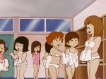 hiromi_kyoto madoka_nagasaki mai_machiko maicching_machiko-sensei maruko_sakata miss_machiko tenko_yokohama underwear_only white_bra white_panties
