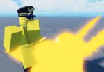 anal commander_(tds) covering_mouth glasses glowing_eyes hat horns molten_(tds) no_background penile_penetration roblox sweatdrop worried_expression yaoi yellow_skin