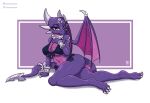 1girl activision anthro ass belly_scales big_breasts bikini black_bikini black_swimsuit breasts cave claws cleavage clothed clothing countershading cynder digital_media_(artwork) dragon green_eyes horn magenta_body magenta_scales membrane_(anatomy) membranous_wings multicolored_body navel painterdreamer purple_body purple_scales red_body reptile scales scalie side-tie_bikini spiked_tail spikes spikes_(anatomy) spyro_the_dragon string_bikini swimsuit swimwear tail two_tone_body western_dragon white_horn wings
