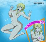  1girl alluring anime ass big_breasts birdup624 breasts completely_nude embarrassed fairy_tail feet female_full_frontal_nudity female_nudity grimphantom hot lucy_heartfilia nude nude_for_laughs sexy skinny_dipping underwater voluptuous water 