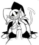 anon anonymous_male balls bottom_jevil cape clothed clothing cowgirl_position cum cum_on_hand cum_on_penis darkner deltarune deltarune_chapter_1 drooling erection faceless_male footwear gloves hat headgear humanoid humanoid_penis imp jester jevil_(deltarune) kuruko_(artist) looking_down male male_focus male_pov on_top pants penis pixiv_id_2377694 pointy_ears pov precum presenting presenting_penis saliva sex sharp_teeth shirt shoes sitting sketch smile solo_focus teeth uke_jevil uncensored uncensored_penis undertale_(series) unseen_male_face video_games white_background yaoi yellow_eyes
