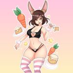  1girl bunny_ears bunny_gif bunny_girl bunny_tail bunnyayumi carrot dokiblossom solo_female streamer twitch.tv twitter 