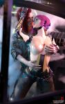 10:16 2_girls 3d 3d_(artwork) 4k about_to_kiss augmentation augmented_body black_nails breasts cybernetic_arm cybernetic_limb cyberpunk cyberpunk_2077 cyberpunk_2077:_phantom_liberty dirt dirty dirty_arms dirty_hands erect_nipples female_only hand_on_breasts jacket looking_at_another medium_hair nipples painted_nails partially_clothed patreon patreon_username pink_hair red_hair redhead roosterart song_so_mi songbird standing subscribestar subscribestar_username video_game video_game_character video_game_franchise
