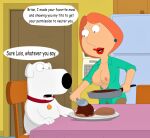  breasts brian_griffin family_guy lois_griffin sexy 