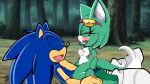 forest furry furry_only sega sonar_the_fennec sonic_the_hedgehog sonic_the_hedgehog_(series) super_sonic_x_universe