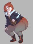 1girl 1girl arezu_(pokemon) ass ass_expansion big_ass big_ass bouncing_ass chubby chubby_female clothed clothed_female female_focus female_only kittenboogers nintendo pokemon pokemon_legends:_arceus red_hair short_hair solo_female solo_focus tagme teen thick_thighs thighs tight_clothing video_game_character video_game_franchise voluptuous
