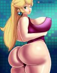 1girl ass big_ass big_breasts blonde_hair blue_eyes breasts bubble_ass bubble_butt chubby chubby_female female_only huge_ass huge_breasts large_ass lingerie magentapeel mario_(series) milf princess_peach seductive seductive_eyes seductive_look seductive_smile sexy sexy_ass sexy_body sexy_pose thick_ass thick_thighs wide_hips yellow_hair