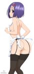  1girl apron artist_request breasts cleft_of_venus dat_ass haruna_sairenji naked_apron nude pussy to_love-ru uncensored 