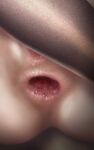  3d anus_juice ass_focus close-up female_only gaping gaping_anus realistic vaginal_juices 
