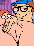  family_guy feel funny gif glasses guido_l hat lois_griffin neil_goldman squeezing vaginal_masturbation 