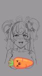  breasts bunny bunny_gif bunny_girl bunnyayumi carrot covered_breasts cum cum_on_face cum_on_tongue embarrassed excited looking_at_viewer streamer tongue_out twitter 
