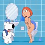  ass breasts brian_griffin erect_nipples family_guy lois_griffin nude thighs 