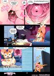  1girl 2022 anthro arthropod being_watched bugabuzz_(insomniacovrlrd) camera_view camgirl cervix chat chips_(food) collar comic dialogue duo endoscope english_text feral first_person_view fliwirrel_(insomniacovrlrd) flying_squirrel food genitals high_res ian_(insomniacovrlrd) insomniacovrlrd internal internal_pov jenny_(insomniacovrlrd) livestream looking_at_another male male/female mammal passiontail_isle pussy rodent sciurid size_difference sound_effects text url 