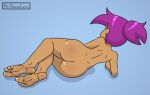 ass back_to_viewer barefoot cartoon_network enid feet foot_fetish mr._chase_comix ok_k.o.!:_let&#039;s_be_heroes soles solo_female thighs violet_hair 