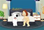  breasts brian_griffin erect_nipples family_guy glasses hat meg_griffin pubic_hair pussy thighs 