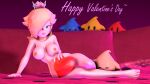  1girl 1girl breasts couch heart legoguy9875 luma nipples nude nude rosalina sfm 