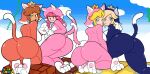  1girl 4girls alternate_breast_size animal_ears ass ass ass_focus back back_view backboob big_ass big_ass big_breasts big_breasts big_thighs blonde_hair blue_eyes blush bottom_heavy braided_hair breasts brick_block brown_hair bubble_ass bubble_butt butt_focus cat_costume cat_daisy cat_ears cat_paws cat_peach cat_print cat_rosalina cat_suit cat_tail cat_toadette clothed clothed_female colored crown dat_ass earrings eyebrows_visible_through_hair female_focus female_only fully_clothed hair_over_one_eye hearts high_res huge_ass huge_ass huge_thighs human human_only humanoid large_ass large_butt large_thighs light-skinned_female light_skin lips lipstick long_hair looking_at_viewer looking_back looking_back_at_viewer mario_(series) motion_lines multiple_girls nintendo one_eye_closed outside outside pale-skinned_female pale_skin pearl_earrings pink_hair platinum_blonde_hair presenting presenting_hindquarters princess princess_daisy princess_peach rosalina royal_slut royalty seductive sexually_suggestive sexy sexy_ass sexy_body sexy_breasts sexy_pose sideboob silenttandem smelly_ass star_earrings super_mario_3d_world super_mario_bros. sy tail teal_eyes teeth thick thick_ass thick_thighs thighs toadette video_games wide_hips 