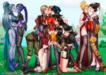  2024 6+girls aerith_gainsborough bbmbbf big_breasts black_hair black_thighhighs blonde_hair blush breast_press breasts brown_hair cleavage closed_eyes clothing colored_skin commission commissioner_upload couple crop_top crossover dress elena_(ff7) emily_(overwatch) eye_contact final_fantasy final_fantasy_vii footwear french_kiss group_sex harem hat headband headwear heart jessie_rasberry jewelry kimono kissing kyrie_canaan long_dress long_hair looking_at_another madam_m medium_breasts multiple_girls outside overwatch palcomix pink_dress ponytail scarlet_(ff7) shiva_(final_fantasy) skirt stockings tied_hair tifa_lockhart widowmaker_(overwatch) yuffie_kisaragi yuri yuri_harem 