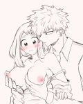  bakugou_katsuki blush couple groping imminent_sex kacchako my_hero_academia nipples romantic uraraka_ochako 