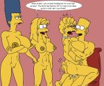  ass ass_grab bart_simpson big_breasts blue_hair breasts cowgirl_position cum cum_in_orifice hair hugging incest lisa_simpson maggie_simpson marge_simpson pussy the_fear the_simpsons watching yellow_skin 