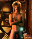 david_bowie jareth labyrinth_(movie) looking_at_viewer muscular_male nude_male penis