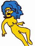  animated blue_hair gif hair marge_simpson the_simpsons yellow_skin 