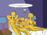  bart_simpson bed big_penis breasts handjob incest lamp lisa_simpson maggie_simpson nude penis the_fear the_simpsons tongue yellow_skin 