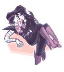 2010s 2016 2boys 2d 2d_(artwork) black_hair boots digital_media_(artwork) dripping duo femboy footwear gay hair hair_over_one_eye high_heel_boots humanoid humanoid_robot licking male male_only mettacest mettaton mettaton_ex mettaton_neo oral_sex peenie-kun pink_boots pink_high_heel_boots robot robot_boy robot_humanoid selfcest shoes short_hair simple_background soul soul_sex square_crossover undertale undertale_(series) video_game_character video_games yaoi