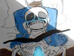 animated_skeleton anon anonymous_male bdsm blue_blush blue_hoodie blue_jacket blush bottom_sans bound_wrists clothed dominant_pov drooling ectoplasm faceless_male hooded_jacket hoodie jacket logo_(pixiv30462562) male male_pov monster penetrating_pov pixiv_id_30462562 pov sans sans_(undertale) skeleton spread_legs sweat tied_up tied_wrists uke_sans undead undertale undertale_(series) unseen_male_face white_background