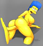big_breasts disembodied_penis marge_simpson pbrown the_simpsons vaginal yellow_skin