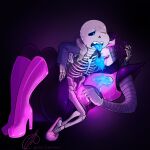 1:1 1:1_aspect_ratio 2010s 2016 2boys 2d 2d_(artwork) animated_skeleton bigger_dom bigger_dom_smaller_sub bigger_male black_background black_hair blue_hoodie blue_jacket blue_tongue bottom_sans clothed dark_background digital_media_(artwork) fel-fisk glowing hooded_jacket hoodie humanoid_robot jacket larger_male licking male male/male male_only mettasans mettaton mettaton_ex one_eye_closed partially_clothed partially_nude pink_eyes pink_slippers pink_tongue robot robot_humanoid sans sans_(undertale) seme_mettaton sinisk skeleton slippers small_sub small_sub_big_dom smaller_male smaller_sub smaller_sub_bigger_dom soul soul_sex sweat tongue tongue_out top_mettaton uke_sans undead undertale undertale_(series) video_game_character video_games yaoi