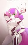  2014 antennae anthro antiander dated friendship_is_magic gradient gradient_background green_eyes horn machine multicolored_hair my_little_pony pink_hair portal_(series) pose purple_hair robot simple_background sweetie_bell_(mlp) sweetie_belle sweetie_bot sweetiebot tail unicorn 