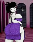  big_ass big_breasts creepy_susie dress dynamik808 goth looking_at_viewer seductive seductive_smile the_oblongs wedgie 