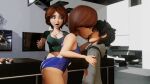  1boy 1girl 2_girls 3d age_difference aunt big_breasts big_hero_6 breasts brown_hair cass_hamada caught caught_in_the_act curvaceous curvy disney female_focus french_kiss french_kissing gif hazel_eyes helen_parr hiro_hamada huge_ass huge_breasts kissing large_ass legs light-skinned_female light_skin lower_body marvel mature_female milf pixar short_hair size_difference the_incredibles theevilwithinher thick thick_legs thick_thighs thighs upper_body voluptuous 
