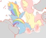  anus ass cold-blooded-twilight fluttershy friendship_is_magic my_little_pony pussy rainbow_dash 