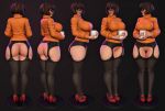  ass big_breasts glasses high_heels pantyhose pubic_hair pussy scooby-doo sweater thighs velma_dinkley 