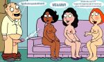  bonnie_swanson breasts cheating_wife cum_explosion dialogue donna_tubbs edit family_guy interracial lois_griffin nude opie_(family_guy) puffy_pussy red_anus uso_(artist) 