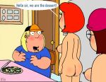 breasts cheating_wife chris_griffin dialogue edit family_guy imminent_incest lois_griffin meg_griffin nude puffy_pussy red_anus sideboob uso_(artist)
