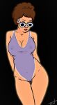  big_breasts cameltoe erect_nipples_under_clothes king_of_the_hill peggy_hill sunglasses swimsuit thighs 