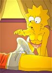 bart_simpson breasts brother_and_sister cameltoe child erect_nipples erection_under_clothes evilweazel_(artist) grab huge_penis incest lisa_simpson loli lolicon panties shota shotacon the_simpsons yellow_skin