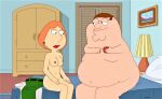  ass breasts erect_nipples family_guy lois_griffin nude peter_griffin thighs 