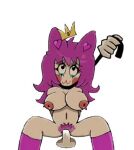  breasts cat_ears catgirl crown friday_night_funkin pubic_hair purple_hair purple_pubic_hair shipy sns sunday_night_suicide tagme the_shipy_sea 
