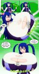  breast_expansion breasts fairy_tail glasses huge_breasts oxdaman solo wendy_marvell 