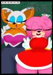  3barts amy_rose comic rouge_the_bat sega sonic_the_hedgehog_(series) tagme tail tail_fetish tail_sex 