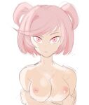  1girl doki_doki_literature_club natsuki_(doki_doki_literature_club) neddup nude pink_hair rakeem_garcia-cueto 